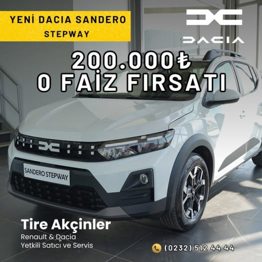 Yenilenen Dacia Sandero Stepway'de Süper Fırsat 