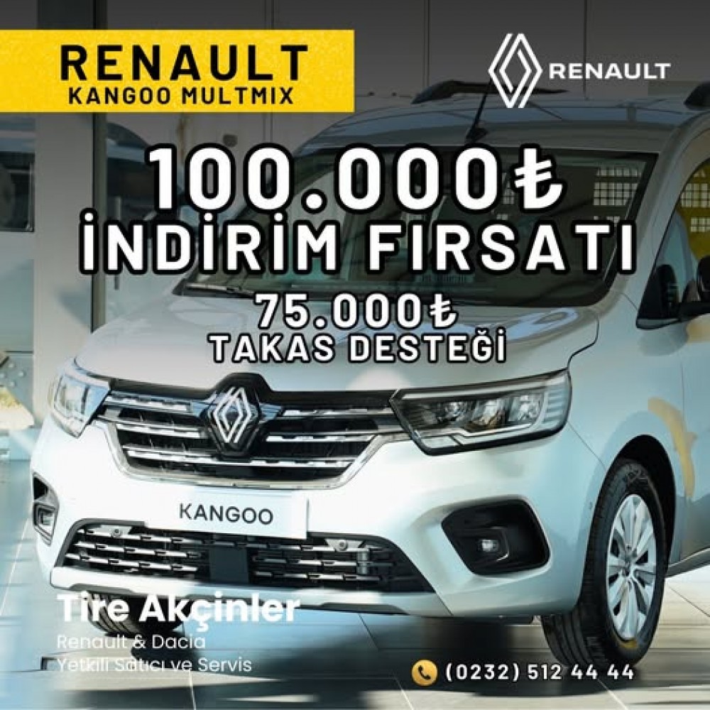 Renault Kangoo Multmix'de Süper Fırsat 